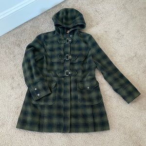 Steve Madden Plaid Wool Coat